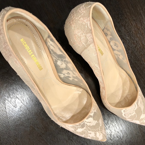 Nicholas Kirkwood Shoes Nicholas Kirkwood Floral Mesh Pointed Toe